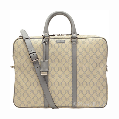 グッチGUCCI 2Wayブリーフケース/ビジネスバッグ メンズ グレー/ライトグレー 208463kgdhn9891