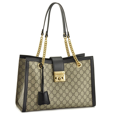 グッチ GUCCI バッグ ショルダーバッグ  【PADLOCK】 BEIGE/EBONY+NERO  479197 KHNKG 9769​
