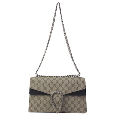 グッチ  GUCCI チェーンショルダー  ベージュ/ブラック レディース ディオニュソス GGスプリーム キャンバス  400249 KHNRN 9769