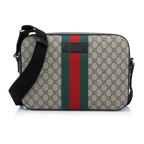 グッチ GUCCI GGスプリーム キャンバス ショルダーバッグ メッセンジャーバッグ ベージュ×ダークブラウン 450955 K6RGN 9692 