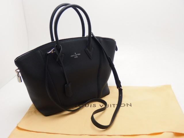 ルイヴィトンLOUIS VUITTON  ヴォーカシミールレザー ロックイットPM ハンドバッグ ノワール M50028