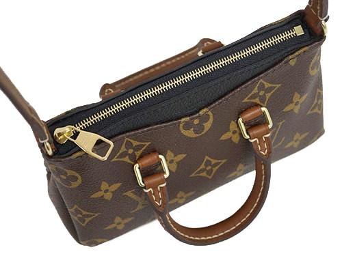 ルイヴィトン LOUIS VUITTON モノグラム LV 2WAY ミニバッグ 斜めがけ クロスボディバッグ ナノ・パラス ノワール　M61416