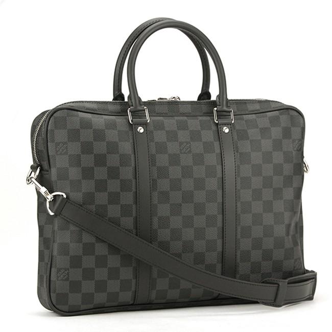 ルイ・ヴィトン  LOUIS VUITTON ダミエグラフィット バッグ ブリーフケース グレー ブラック N41478 