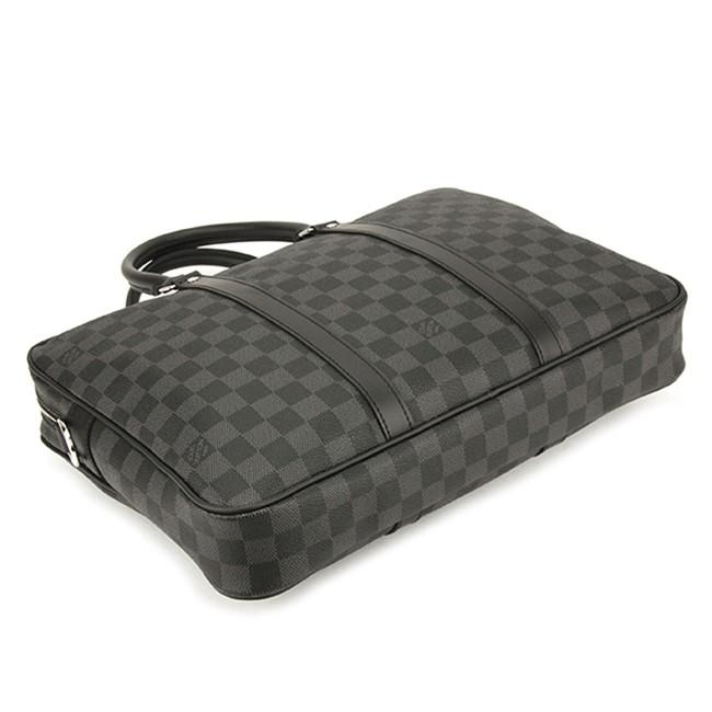 ルイ・ヴィトン  LOUIS VUITTON ダミエグラフィット バッグ ブリーフケース グレー ブラック N41478 