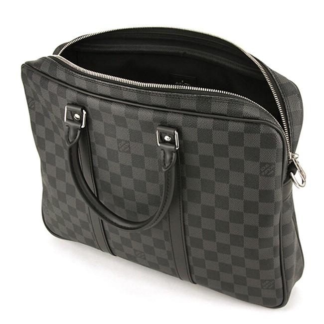 ルイ・ヴィトン  LOUIS VUITTON ダミエグラフィット バッグ ブリーフケース グレー ブラック N41478 