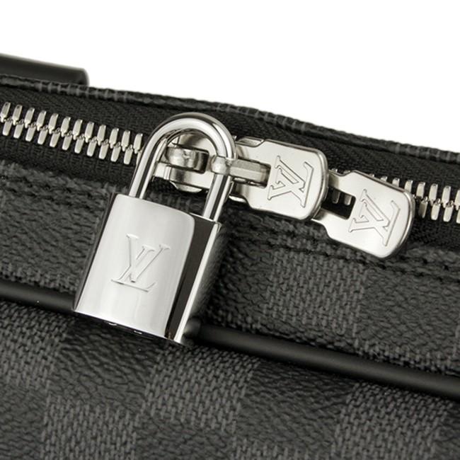 ルイ・ヴィトン  LOUIS VUITTON ダミエグラフィット バッグ ブリーフケース グレー ブラック N41478 