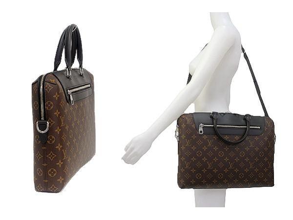 ルイヴィトン LOUIS VUITTON モノグラム PDJ NM モノグラムマカサー ビジネスバッグ メンズ  M54019​
