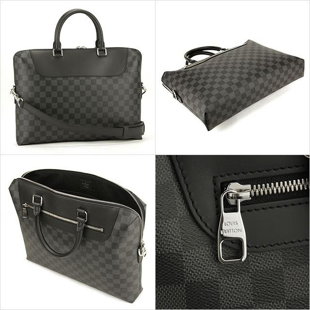 ルイ・ヴィトン LOUIS VUITTON ダミエグラフィット バッグ ブリーフケース グレー　ブラック N48260 
