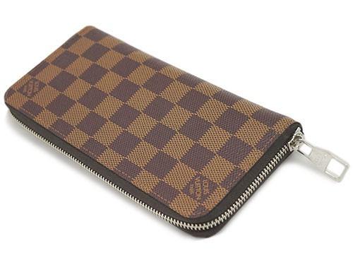 ルイヴィトン メンズ　ラウンドジップ長財布　ジッピー・ウォレット　ヴェルティカル　ダミエ・エベヌ N61207