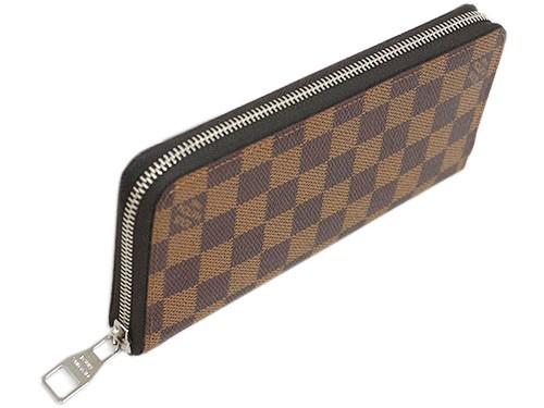 ルイヴィトン メンズ　ラウンドジップ長財布　ジッピー・ウォレット　ヴェルティカル　ダミエ・エベヌ N61207