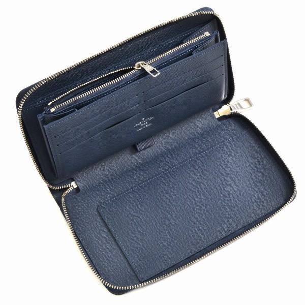 ルイヴィトンLOUIS VUITTON  メンズ ジッピー・オーガナイザー ラウンドファスナー長財布 ネイビー M30515 