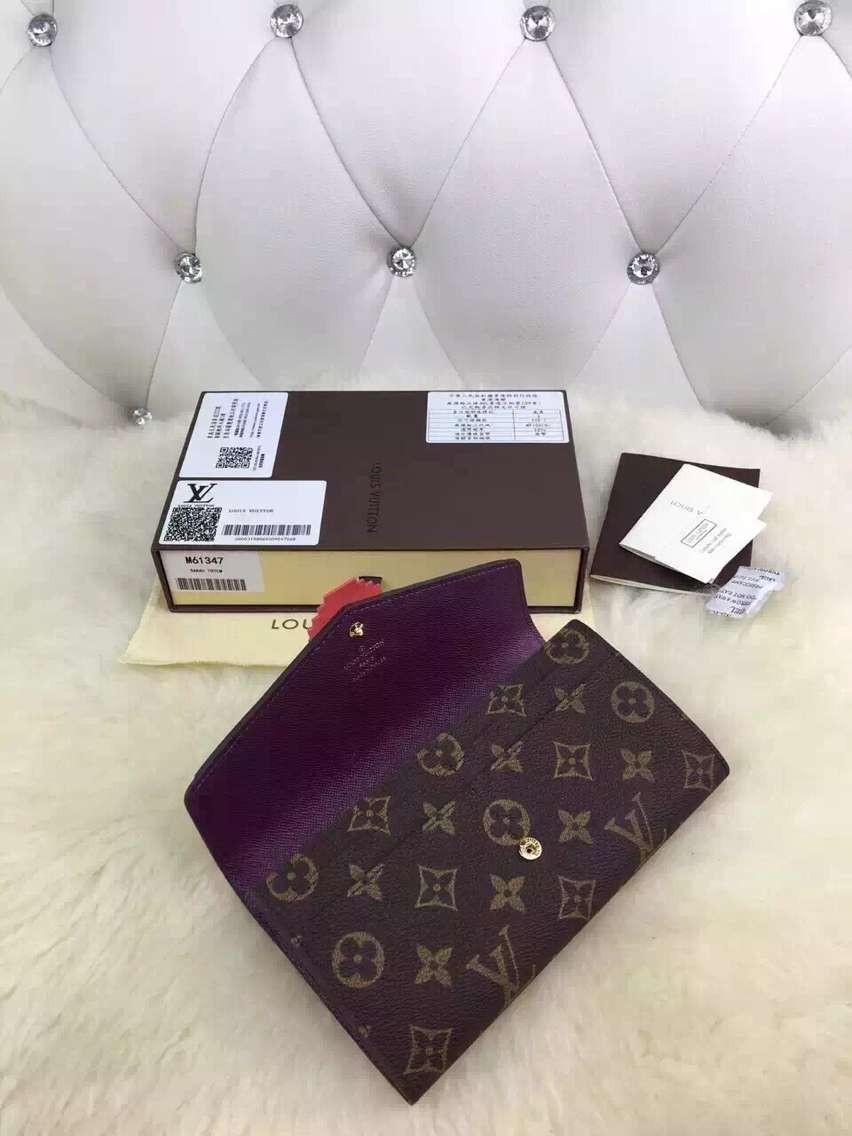 ルイ・ヴィトン  ポルトフォイユ・サラ 財布 モノグラム・キャンバス magenta M61347​