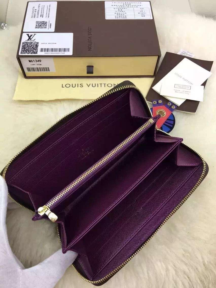 ルイヴィトン ラウンドファスナー モノグラム・トーテム ラウンドジップ長財布　ジッピーウォレット　マゼンタ M61349​