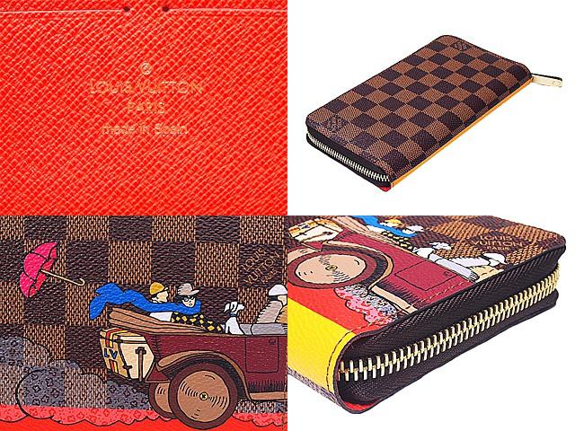 ルイ ヴィトン　VUITTON ダミエ　ジッピーウォレット イラストプリント　N61240