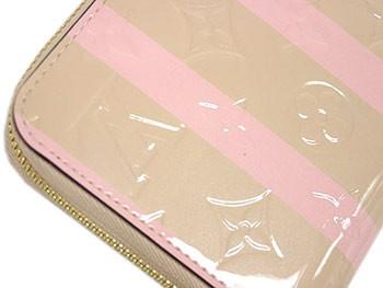ルイヴィトンLOUIS VUITTON モノグラム・ヴェルニ　レイユール　ラウンドジップ長財布　ジッピーウォレット　デュンヌ　M58037