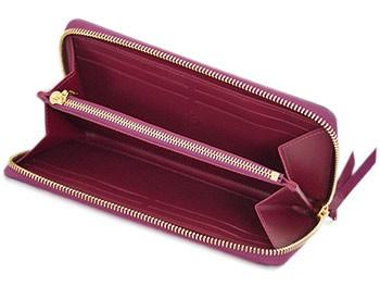 ルイヴィトンLOUIS VUITTON ヴェルニ ラウンドファスナー長財布 ポルトフォイユ・クレマンス　マゼンタ　M90972