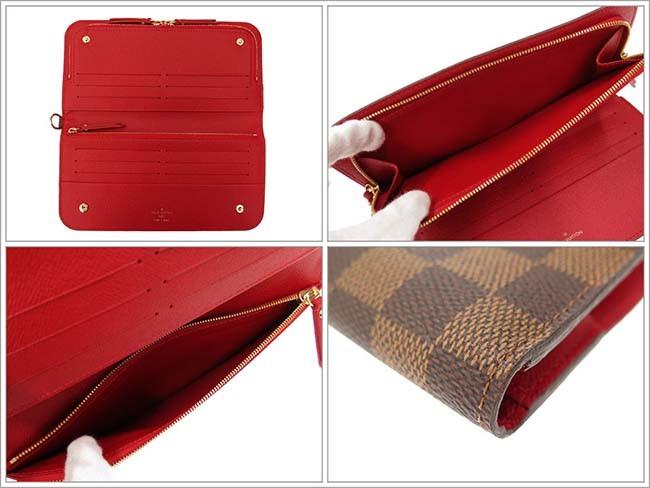 ルイヴィトン 財布 LOUIS VUITTON 二つ折り長財布【ポルトフォイユ・アンソリット】 ダミエ・エベヌ キャンバス n63547