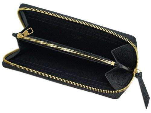 イヴィトン LOUIS VUITTON　モノグラム・アンプラント　ラウンドジップ長財布　ポルトフォイユ・クレマンス　ノワール　M60171