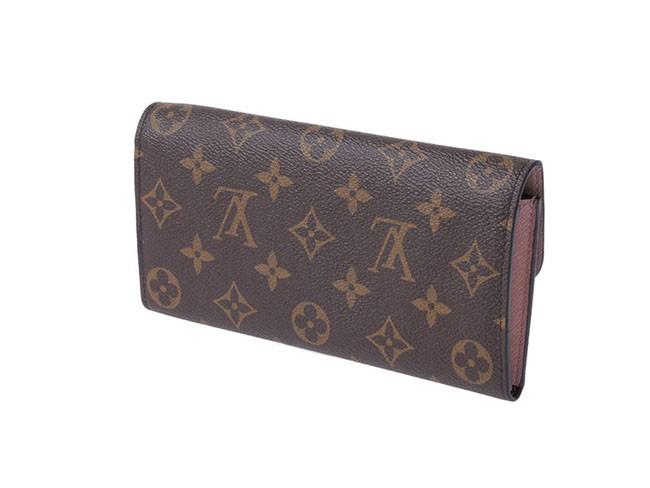 ルイヴィトン LOUIS VUITTON  長財布 レディース ポルトフォイユ・エミリー モノグラム ローズ・バレリーヌ M61289
