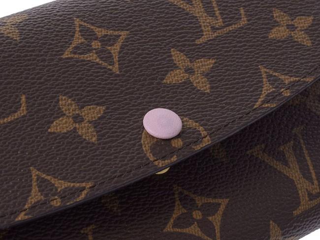 ルイヴィトン LOUIS VUITTON  長財布 レディース ポルトフォイユ・エミリー モノグラム ローズ・バレリーヌ M61289
