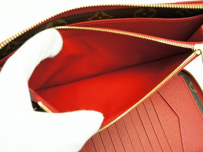 LOUIS VUITTON ルイ・ヴィトン デイリー・オーガナイザー モノグラム×レッド 長財布 M61452 