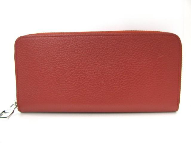ルイヴィトンLOUIS VUITTON  ジッピーウォレット・ヴェルティカル ラウンド長財布 長財布 赤系 ルージュ トリヨン M58824
