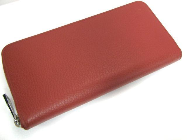 ルイヴィトンLOUIS VUITTON  ジッピーウォレット・ヴェルティカル ラウンド長財布 長財布 赤系 ルージュ トリヨン M58824