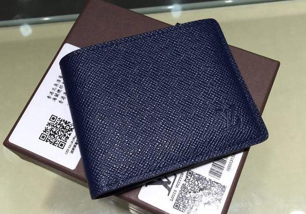 ルイヴィトン LOUIS VUITTON タイガ 財布 二つ折り グラシエ グレー M32809