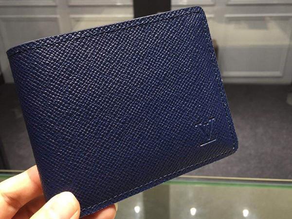 ルイヴィトン LOUIS VUITTON タイガ 財布 二つ折り グラシエ グレー M32809