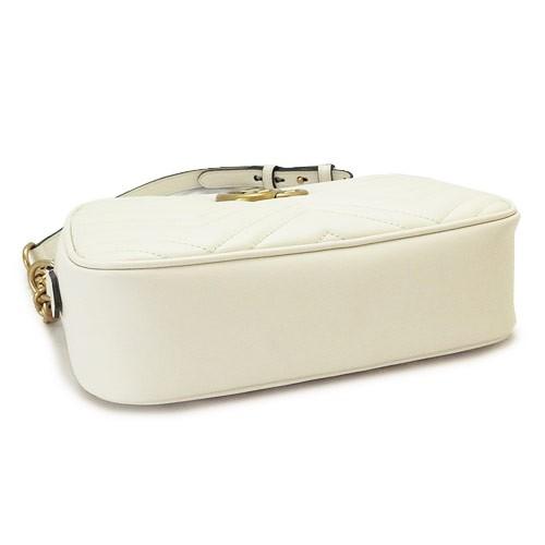 グッチ ショルダーバッグ  GUCCI ななめがけバッグ/ポシェット GG MARMONT キルティング レザー オフホワイト 447632 DTD1D 9022