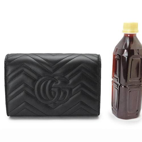グッチ ショルダーバッグ  GUCCIクラッチバッグ/ポシェットGG MARMONT/GGマーモント キルティング レザー ブラック 474575 DRW1T 1000​