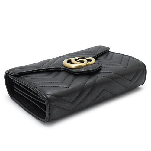 グッチ ショルダーバッグ  GUCCIクラッチバッグ/ポシェットGG MARMONT/GGマーモント キルティング レザー ブラック 474575 DRW1T 1000​