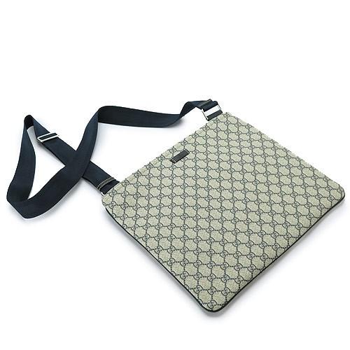 グッチ ショルダーバッグ GUCCI メッセンジャーバッグ JOY/ジョイ GGプラス/PVC ベージュ×ネイビー 201446 KGDIN 4075