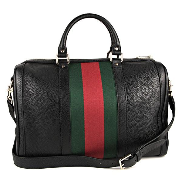 グッチ ハンドバッグ GUCCI  ヴィンテージウェブ ボストン レディース BLACK ブラック 黒 ウェブ ボストン 2WAY ショルダー 上品 シンプル 247205 A7MAG 1060​