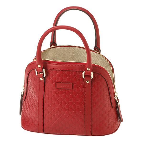 グッチ ハンドバッグ GUCCI  マイクロ グッチ シマ レディース RED レッド 赤 ショルダーバッグ 2WAY GG 型押し 上品 エレガント449654 BMJ1G 6420