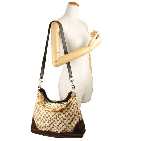 グッチ ハンドバッグ GUCCI バッグ ダイアナ GGキャンバス バンブーハンドルトート レディース (エボニー) ベージュ/ダークブラウン バンブー 竹 モノグラム 2WAY フェミニン エレガント 282315 FWCGG 96