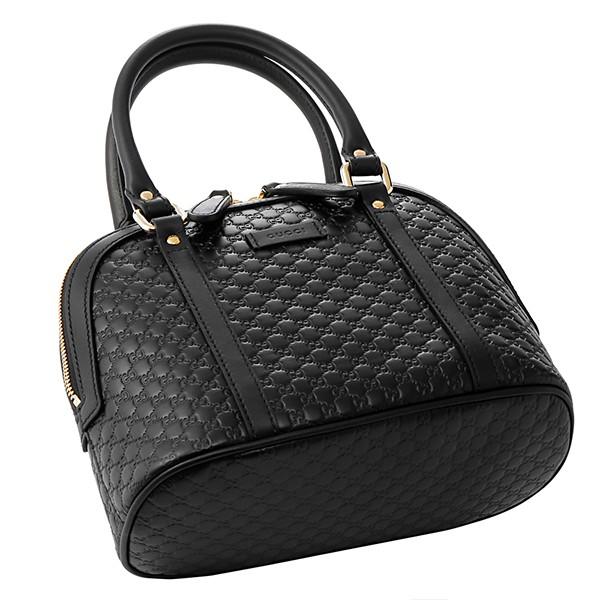 グッチ ハンドバッグ GUCCI  マイクロ グッチ シマ  レディース BLACK ブラック 黒 クロスボディ 2WAY GG 型押し エレガント 449654 BMJ1G 1000​