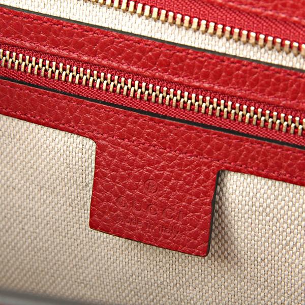 グッチ ハンドバッグ GUCCI  バッグ ソーホー SOHO トップハンドル レディース HIBISCUS RED ハイビスカスレッド 赤 インターロッキングG エンボス 2WAY フェミニン エレガント 431571 CAO0G 