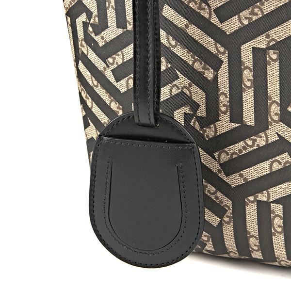 グッチ トートバッグ GUCCI 3 バッグ リバーシブル GGカレイド スモール レザー トート レディース ベージュ/エボニー/ブラック リバーシブル モノグラム 幾何学 フェミニン エレガント72613 CU810 9769​