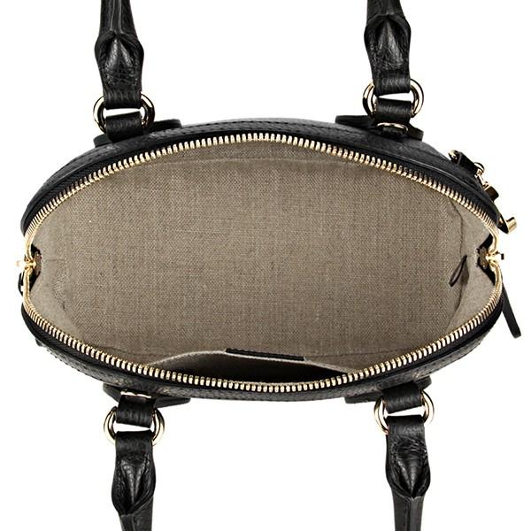 グッチ ハンドバッグ GUCCI  ドーラーカーフ レディース BLACK ブラック 黒 2WAY ショルダー クロスボディ 上品 フェミニン 449661 CAO0G 1000​
