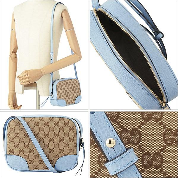 グッチGUCCI 斜めがけショルダーバッグ レディース カーキ/ライトブルー 449413ky9lg8611 
