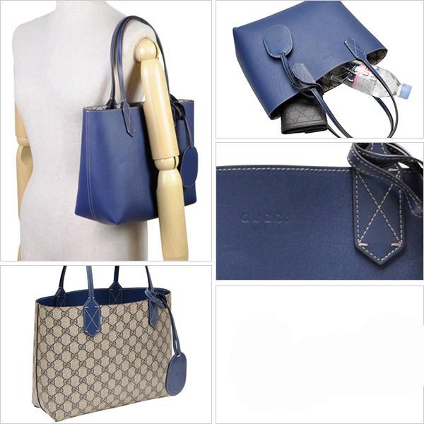グッチGUCCI トートバッグ レディース ベージュxネイビー 372613a98104088 
