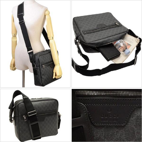 グッチGUCCI 斜めがけショルダーバッグ メンズ グレー/ブラック 368552khn7r1078 