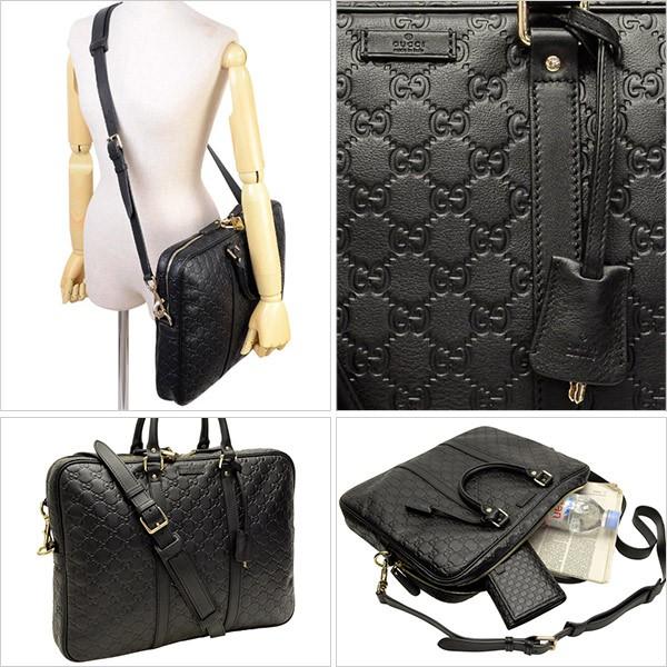 グッチGUCCI 2Wayブリーフケース/ビジネスバッグ メンズ ブラック 208463bnx1g1000