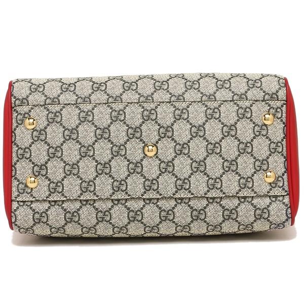 グッチ ハンドバッグ レディース GUCCI  ベージュ レッド ネイビー  409529 KLQIG 4096