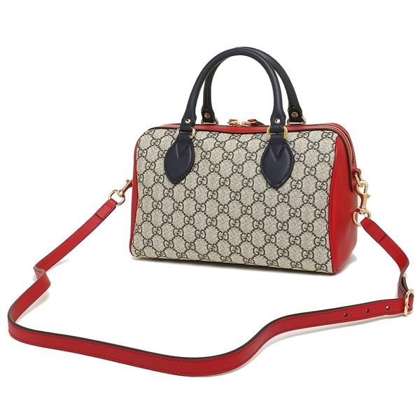 グッチ ハンドバッグ レディース GUCCI  ベージュ レッド ネイビー  409529 KLQIG 4096