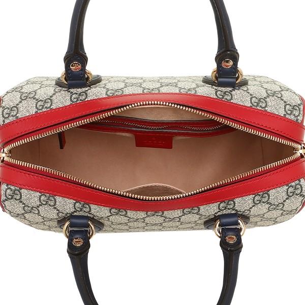 グッチ ハンドバッグ レディース GUCCI  ベージュ レッド ネイビー  409529 KLQIG 4096