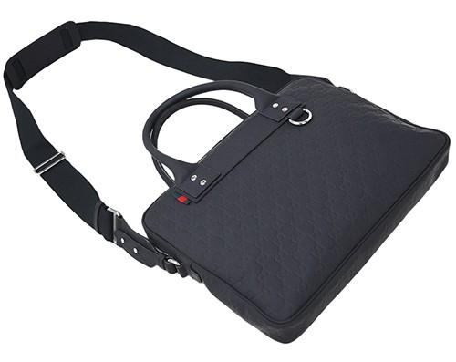 グッチ バッグ　GUCCI　2WAY　ブリーフケース　ビジネス　ストラップ付き　GGネオプレン　ブラック　ウェビング　レッドｘグリーン　アウトレット 328937-1060​