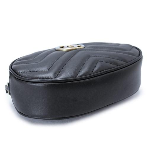 グッチ ベルト バッグ レディース GUCCI GGマーモント キルティングレザー 黒 ブラック 476434 DSVRT 1000 
