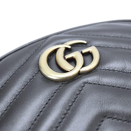 グッチ ベルト バッグ レディース GUCCI GGマーモント キルティングレザー 黒 ブラック 476434 DSVRT 1000 